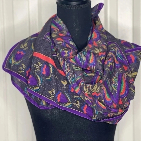 Jean Louis Scherrer Paris’ Silk Scarf - Picture 2 of 6